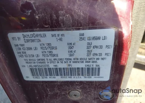 2002 Jeep Liberty Sport z USA, uszkodzony, nr VIN 1J4GL48K52W233725